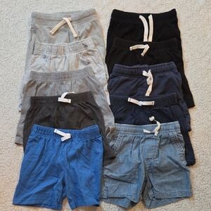 10 Pack Jumping Beans Kids Shorts Collection - Blue, Black, Gray